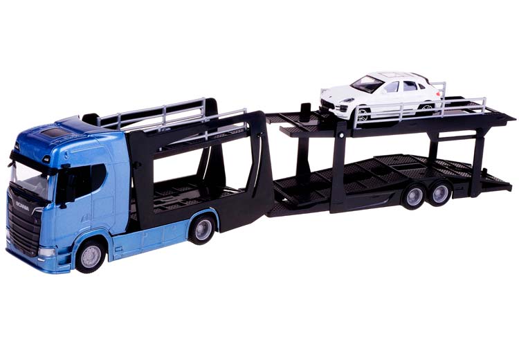 SCANIA 770 S CAR TRANSPORTER WITH PORSCHE CAYENNE / СКАНИЯ 770 S АВТОВОЗ С ПОРШЕ КАЙЕН