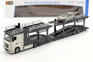 MERCEDES-BENZ ACTROS CAR TRANSPORTER WITH VW POLO GTI GOLD / МЕРСЕДЕС-БЕНЦ АКТРОС КАР ТРАНСПОРТЕР ФОЛЬКСВАГЕН ПОЛО ГТИ ЗОЛОТОЙ — фото 3