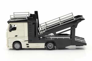 MERCEDES-BENZ ACTROS CAR TRANSPORTER WITH VW POLO GTI GOLD / МЕРСЕДЕС-БЕНЦ АКТРОС КАР ТРАНСПОРТЕР ФОЛЬКСВАГЕН ПОЛО ГТИ ЗОЛОТОЙ — фото 5