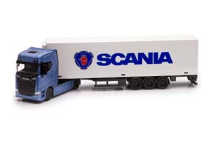 SCANIA S730 HIGHLINE СИНИЙ СЕДЕЛЬНЫЙ ТЯГАЧ С ПОЛУПРИЦЕПОМ РЕФРИЖЕРАТОРОМ
