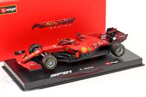 FERRARI SF21 CARLOS SAINZ JR. #55 2021 КАРЛОС САИНЦ (С БОКСОМ) — фото 5