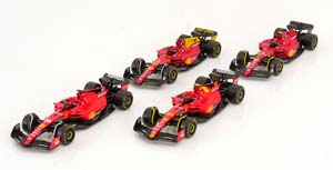 FERRARI SET 4 MODELCARS F1-75 SF-23 2022-2023