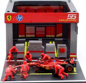 FERRARI SF-24 PIT STOP DIORAMA SET 2024