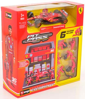 FERRARI SF-24 PIT STOP DIORAMA SET 2024 — фото 2