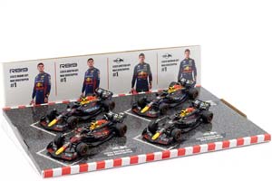 RED BULL WORLD CHAMPION SET 4 MODELCARS RB16-RB19 2021-2023