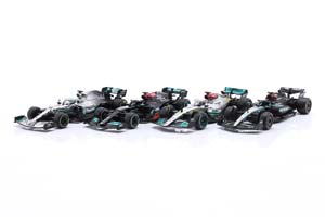 MERCEDES SET 4 MODELCARS W12-W14 2021-2023
