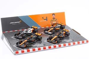 4-CAR SET LANDO NORRIS MCLAREN FORMULA 1 2023-2024 / 4-CAR СЕТ ЛАНДО НОРРИС МАКЛАРЕН ФОРМУЛА-1