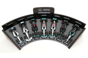 MERCEDES F1 W07-W14E DISPLAY SET 2016-2023 — фото 2