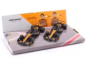 MCLAREN MCL38: #4 ЛАНДО НОРРИС И #81 ОСКАР ПИАСТРИ 2024 НАБОР ИЗ 2-Х БОЛИДОВ ФОРМУЛЫ-1