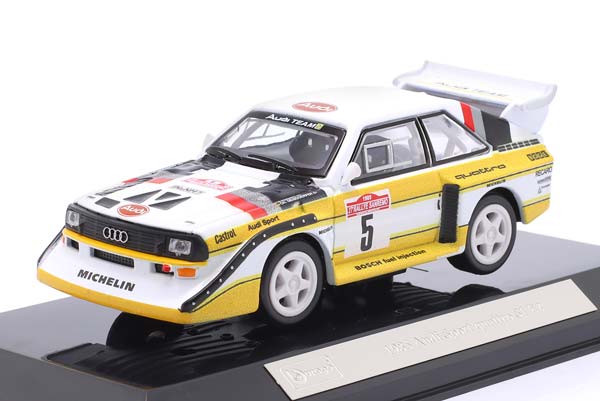 AUDI SPORT QUATTRO S1 E2 #5 WINNER RALLYE SANREMO 1985 RÖHRL, GEISTDÖRFER / АУДИ СПОРТ КВАТТРО S1 E2 ПОБЕДИТЕЛЬ РАЛЛИ САНРЕМО РЁРЛ ГАЙСТДЁРФЕР