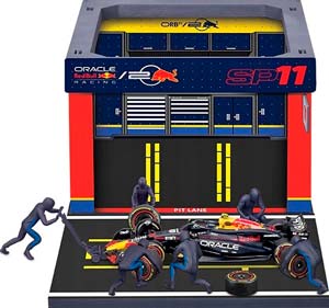 RED BULL RB20 PIT STOP DIORAMA SET 2024 — фото 1