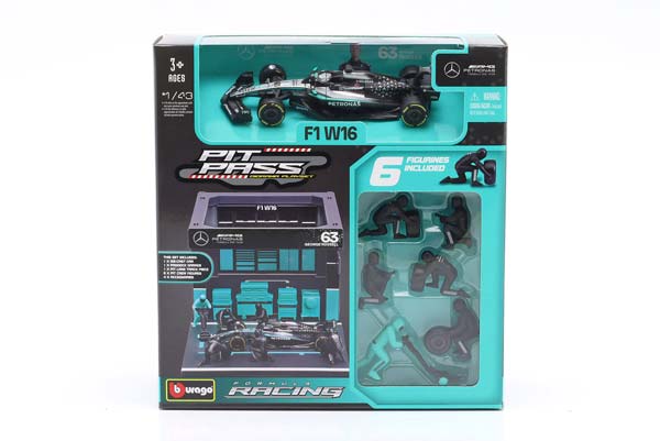 PIT STOP DIORAMA #63 FORMULA 1 2025 1:43 GEORGE RUSSELL / ПИТ СТОП ДИОРАМА ФОРМУЛА-1 ДЖОРДЖ РАССЕЛЛ — фото 3