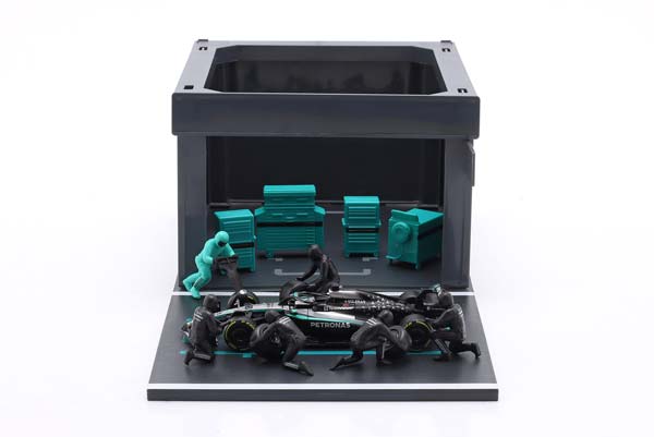 PIT STOP DIORAMA #63 FORMULA 1 2025 1:43 GEORGE RUSSELL / ПИТ СТОП ДИОРАМА ФОРМУЛА-1 ДЖОРДЖ РАССЕЛЛ