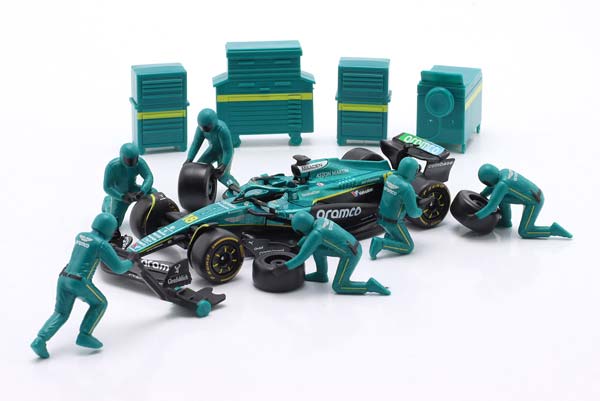 PIT STOP DIORAMA #18 FORMULA 1 2025 LANCE STROLL / ПИТ СТОП ДИОРАМА ФОРМУЛА-1 ЛЭНС СТРОЛЛ — фото 2