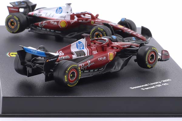 2-CAR SET FERRARI SF-25 #16 FORMULA 1 2025 CHARLES LECLERC / НАБОР ИЗ 2 МОДЕЛЕЙ ФЕРРАРИ SF-25 ФОРМУЛА-1 ШАРЛЬ ЛЕКЛЕР — фото 5