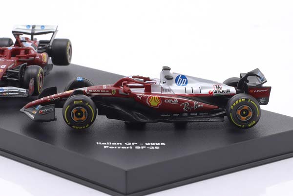 2-CAR SET FERRARI SF-25 #16 FORMULA 1 2025 CHARLES LECLERC / НАБОР ИЗ 2 МОДЕЛЕЙ ФЕРРАРИ SF-25 ФОРМУЛА-1 ШАРЛЬ ЛЕКЛЕР — фото 2