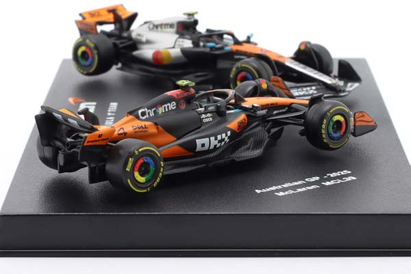 2-CAR SET MCLAREN MCL39 #4 FORMULA 1 WORLD CHAMPION 2025 LANDO NORRIS / НАБОР ИЗ 2 МОДЕЛЕЙ МАКЛАРЕН MCL39 ФОРМУЛА-1 ЧЕМПИОН МИРА ЛАНДО НОРРИС — фото 5
