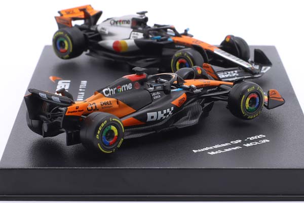 2-CAR SET MCLAREN MCL39 #4 FORMULA 1 2025 OSCAR PIASTRI / НАБОР ИЗ 2 МОДЕЛЕЙ МАКЛАРЕН MCL39 ФОРМУЛА-1 ОСКАР ПИАСТРИ — фото 5