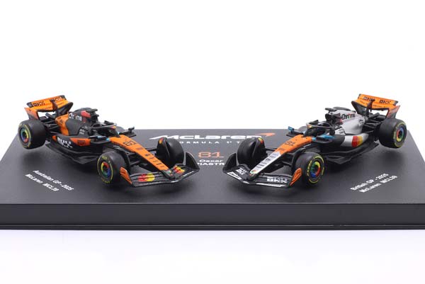 2-CAR SET MCLAREN MCL39 #4 FORMULA 1 2025 OSCAR PIASTRI / НАБОР ИЗ 2 МОДЕЛЕЙ МАКЛАРЕН MCL39 ФОРМУЛА-1 ОСКАР ПИАСТРИ — фото 8