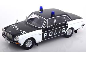 VOLVO 164 SALOON POLIS SWEDEN 1970 BLACK WHITE