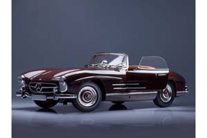 MERCEDES 300 SL ROADSTER 1957 DARK RED / МЕРСЕДЕС РОДСТЕР КРАСНЫЙ — фото 15