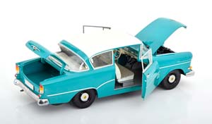 OPEL REKORD P1 SALOON 1958 TURQUOISE WHITE — фото 4