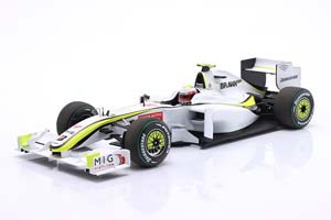 BRAWN GP BGP001 RUBENS BARRICHELLO WINNER GP EUROPE 2009 WHITE / BRAWN ГРАН-ПРИ BGP001 RUBENS BARRICHELLO ПОБЕДИТЕЛЬ ГРАН-ПРИ ЕВРОПА БЕЛЫЙ