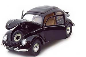 VW VOLKSWAGEN BEETLE CLASSIC CLOSED ROOF 1950 BLACK — фото 3