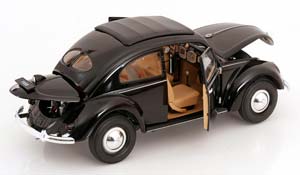 VW VOLKSWAGEN BEETLE CLASSIC CLOSED ROOF 1950 BLACK — фото 4