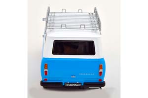FORD TRANSIT BUS 1965-1970 С ВЕРХНИМ БАГАЖНИКОМ ГОЛУБОЙ С БЕЛЫМ — фото 4