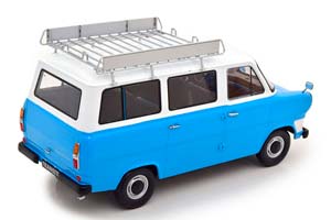 FORD TRANSIT BUS 1965-1970 С ВЕРХНИМ БАГАЖНИКОМ ГОЛУБОЙ С БЕЛЫМ — фото 2