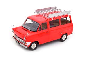 FORD TRANSIT BUS 1965-1970 С ВЕРХНИМ БАГАЖНИКОМ КРАСНЫЙ