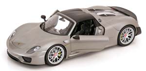 PORSCHE 918 SPYDER HARDTTOP 2012 GREY METALLIC CARBON — фото 3