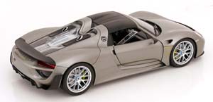 PORSCHE 918 SPYDER HARDTTOP 2012 GREY METALLIC CARBON — фото 2