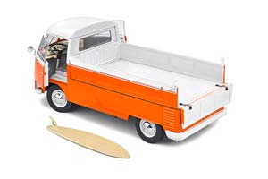 VW VOLKSWAGEN T1 PICK UP WITH SURFBOARD 1950 ORANGE/WHITE — фото 4