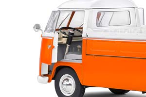 VW VOLKSWAGEN T1 PICK UP WITH SURFBOARD 1950 ORANGE/WHITE — фото 5