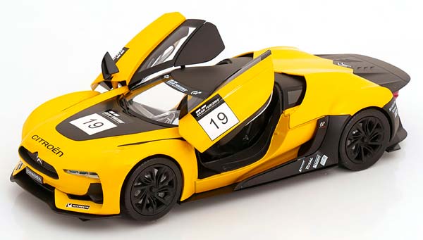 CITROEN GT CONCEPT CAR NO.19 GRAN TURISMO 2008 YELLOW / MATT BLACK LIMITED EDITION 200 PCS. / СИТРОЕН ГТ КОНЦЕПТ-КАР 19 ГРАН ТУРИСМО ЖЕЛТЫЙ ЧЕРНЫЙ МАТОВЫЙ ЛИМИТИРОВАННАЯ СЕРИЯ 200 ШТ — фото 3