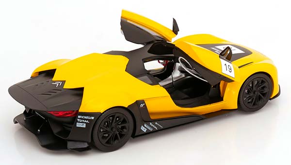 CITROEN GT CONCEPT CAR NO.19 GRAN TURISMO 2008 YELLOW / MATT BLACK LIMITED EDITION 200 PCS. / СИТРОЕН ГТ КОНЦЕПТ-КАР 19 ГРАН ТУРИСМО ЖЕЛТЫЙ ЧЕРНЫЙ МАТОВЫЙ ЛИМИТИРОВАННАЯ СЕРИЯ 200 ШТ — фото 4