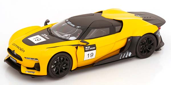 CITROEN GT CONCEPT CAR NO.19 GRAN TURISMO 2008 YELLOW / MATT BLACK LIMITED EDITION 200 PCS. / СИТРОЕН ГТ КОНЦЕПТ-КАР 19 ГРАН ТУРИСМО ЖЕЛТЫЙ ЧЕРНЫЙ МАТОВЫЙ ЛИМИТИРОВАННАЯ СЕРИЯ 200 ШТ