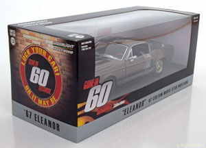 FORD MUSTANG GT 500 ELEANOR 1967 "GONE IN 60 SECONDS"  / ФОРД МУСТАНГ ГТ 500 ЭЛЕАНОР 1967 SILVER ИЗ К/Ф "УГНАТЬ ЗА 60 СЕКУНД" — фото 11