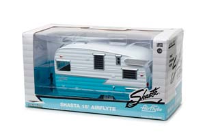 ПРИЦЕП-КЕМПЕР SHASTA AIRFLYTE 1961 БЕЛЫЙ С ГОЛУБЫМ — фото 6