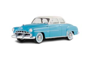 DODGE CORONET CLUB COUPE 1952 LIGHT BLUE/WHITE