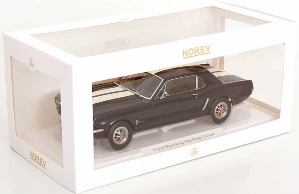FORD MUSTANG HARDTOP COUPE 1965 DARK BLUE / WHITE / ФОРД МУСТАНГ ХАРДТОП КУПЕ ТЕМНЫЙ СИНИЙ БЕЛЫЙ ТЕМНО — фото 3