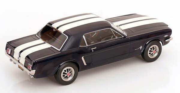 FORD MUSTANG HARDTOP COUPE 1965 DARK BLUE / WHITE / ФОРД МУСТАНГ ХАРДТОП КУПЕ ТЕМНЫЙ СИНИЙ БЕЛЫЙ ТЕМНО — фото 2