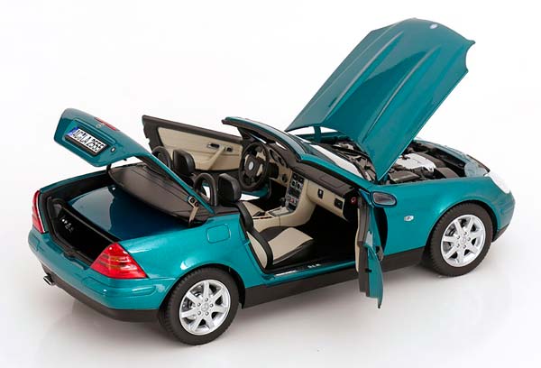 MERCEDES SLK ROADSTER 1996 GREEN METALLIC / МЕРСЕДЕС SLK РОДСТЕР ЗЕЛЕНЫЙ МЕТАЛЛИК — фото 6
