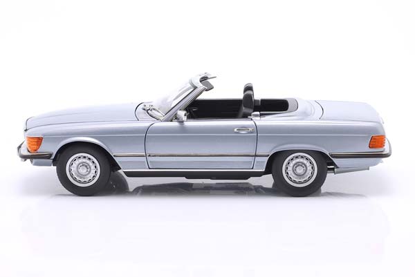 MERCEDES-BENZ 450SL R107 CONVERTIBLE YEAR 1989 SILVER-BLUE METALLIC / МЕРСЕДЕС-БЕНЦ 450SL R107 КАБРИОЛЕТ СИЛВЕР-БЛУЕ МЕТАЛЛИК СЕРЕБРИСТЫЙ — фото 4