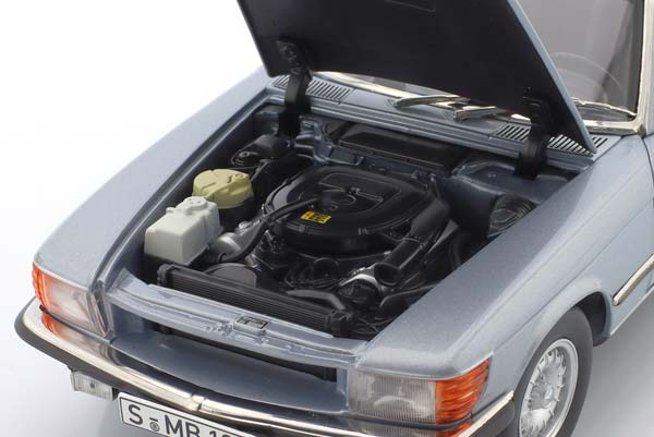 MERCEDES-BENZ 450SL R107 CONVERTIBLE YEAR 1989 SILVER-BLUE METALLIC / МЕРСЕДЕС-БЕНЦ 450SL R107 КАБРИОЛЕТ СИЛВЕР-БЛУЕ МЕТАЛЛИК СЕРЕБРИСТЫЙ — фото 5