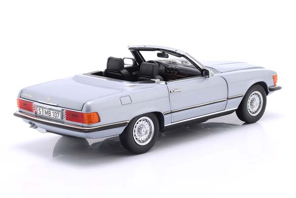 MERCEDES-BENZ 450SL R107 CONVERTIBLE YEAR 1989 SILVER-BLUE METALLIC / МЕРСЕДЕС-БЕНЦ 450SL R107 КАБРИОЛЕТ СИЛВЕР-БЛУЕ МЕТАЛЛИК СЕРЕБРИСТЫЙ — фото 2
