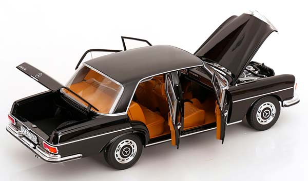 MERCEDES 280 SE W108 1968 BLACK / МЕРСЕДЕС 280 СЕ W108 ЧЕРНЫЙ — фото 4