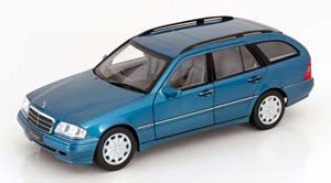 MERCEDES W202 C-CLASS  ESTATE 1997 TURQUOISE-METALLIC